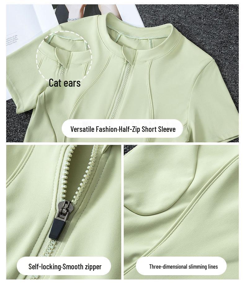 Women's Summer 2025 Quick-Dry Casual Black Fitness Yoga Top & Shorts Set