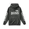 Trendy Kids' Letter Print Hoodie - 'Little Boss' Spring/Autumn Casual Sweatshirt for Boys & Girls
