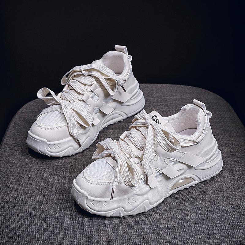 2024 Trendy Korean Style Women's Dad Shoes - Autumn Student Sports Casual Thick-Soled Running Sneakers FB6602