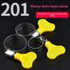 Stainless Steel Hose Clamps 10Pcs Durable Rust Resistant Adjustable Clips for Garden Hose Plumbing Pipeline Fixing DIY Projects