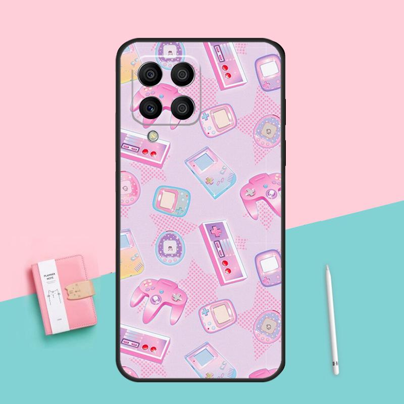 90s Sweet Kawaii Game Controller For Samsung Galaxy M16 M31 M21 M33 M53 M13 M12 M32 M52 M11 M35 M55 M15 M14 M34 M54 M06 Case