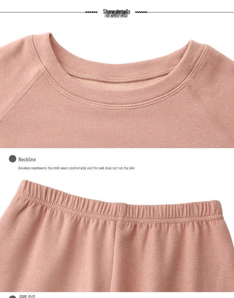 Girls' Thickened Velvet Pajama Set: Warm Autumn/Winter Sleepwear for Teens & Kids