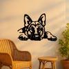 1pc Laser Cut German Shepherd Metal Wall Art Farmhouse Home Wall Decor Gift