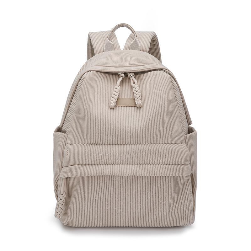 Schultasche Neu Corduroy Schülertasche Lässig Einfach Vielseitig Rucksack ins Mori Große Kapazität Pendler Reise Rucksack