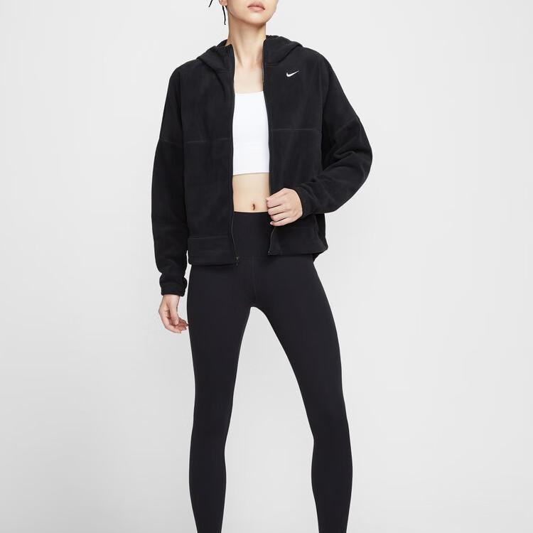 Nike POLAR Jacken Damen Schwarz Mit Kapuze Moderat Sonstige HV3699-010