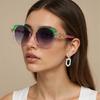 High Quality  New in Fashion Women  Designer Luxury Sun Glasses Sexy Square Frame Cat Eye Sunglasses Female Vintage UV400 Eyewear