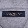 LOUIS VUITTON Authentic Staples Edition Wool Cashmere Double-Face Hoodie Pullover with Leather Tag (HHB68WOWC) tops M grayUsed