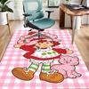 1pc Strawberry Princess6 Design Area Rug - Non-Slip, Soft & Cozy Floor Mat for Living Room, Bedroom, Office - Indoor/Outdoor Decorative Carpet