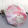 Strawberry My Melody Automatic Opening and Closing Cartoon Umbrella - Lightweight 3-Fold Design, Suitable for Fans, Travel, Daily Use - Official Produ