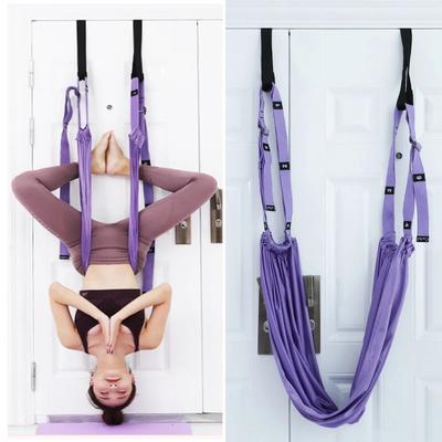 Regulowany pasek do aerial jogi elastyczne elastyczne drzwi wiszące pasy do jogi hamak huśtawka Fitness Handstand urządzenie treningowe liny dla kobiet