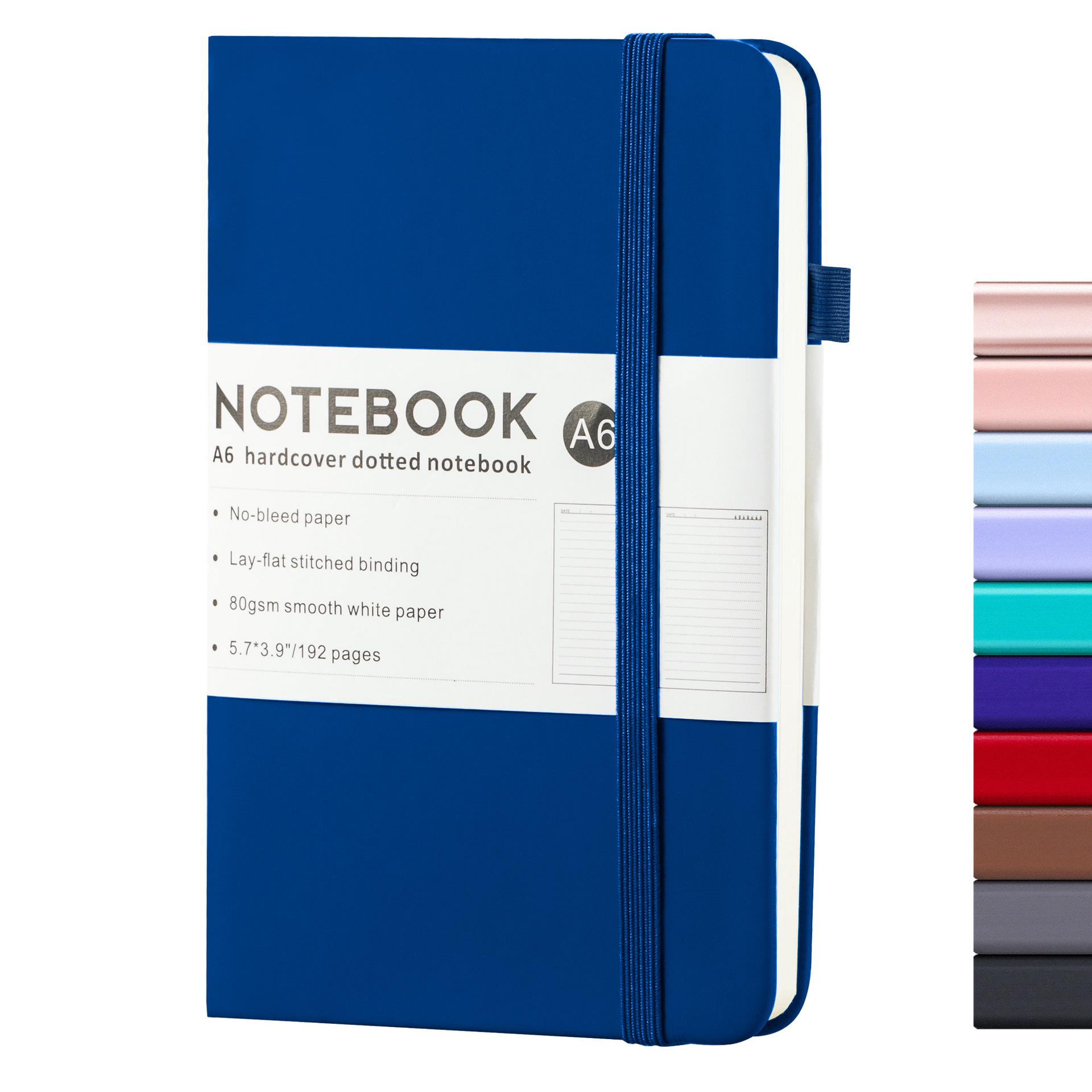 A5 Business Diary: Cross-border, Portable A6 Binder Notebook with Customizable Logo.
