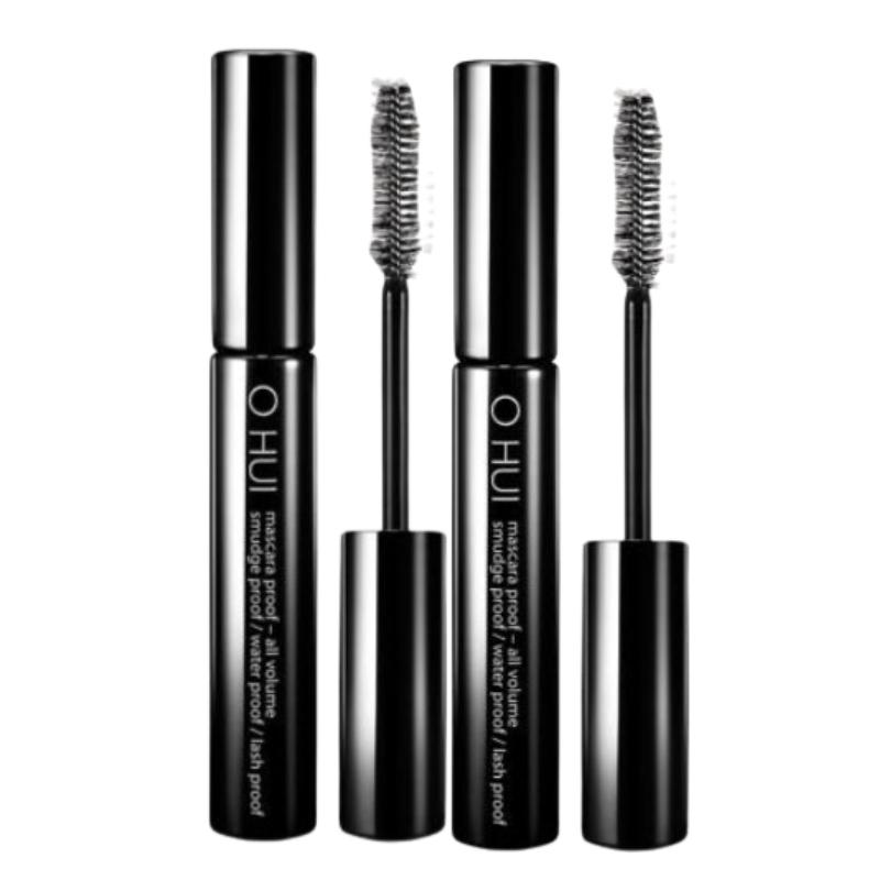 OHUI Mascara Proof-All Volume 8ml – Waterproof Volumizing Mascara for Bold, Smudge-Free Lashes, Korean Eye Makeup