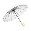 16 bone umbrella Japanese small fresh wood straight handle curved hook handle straight bar umbrella 16 bone large double umbrell
