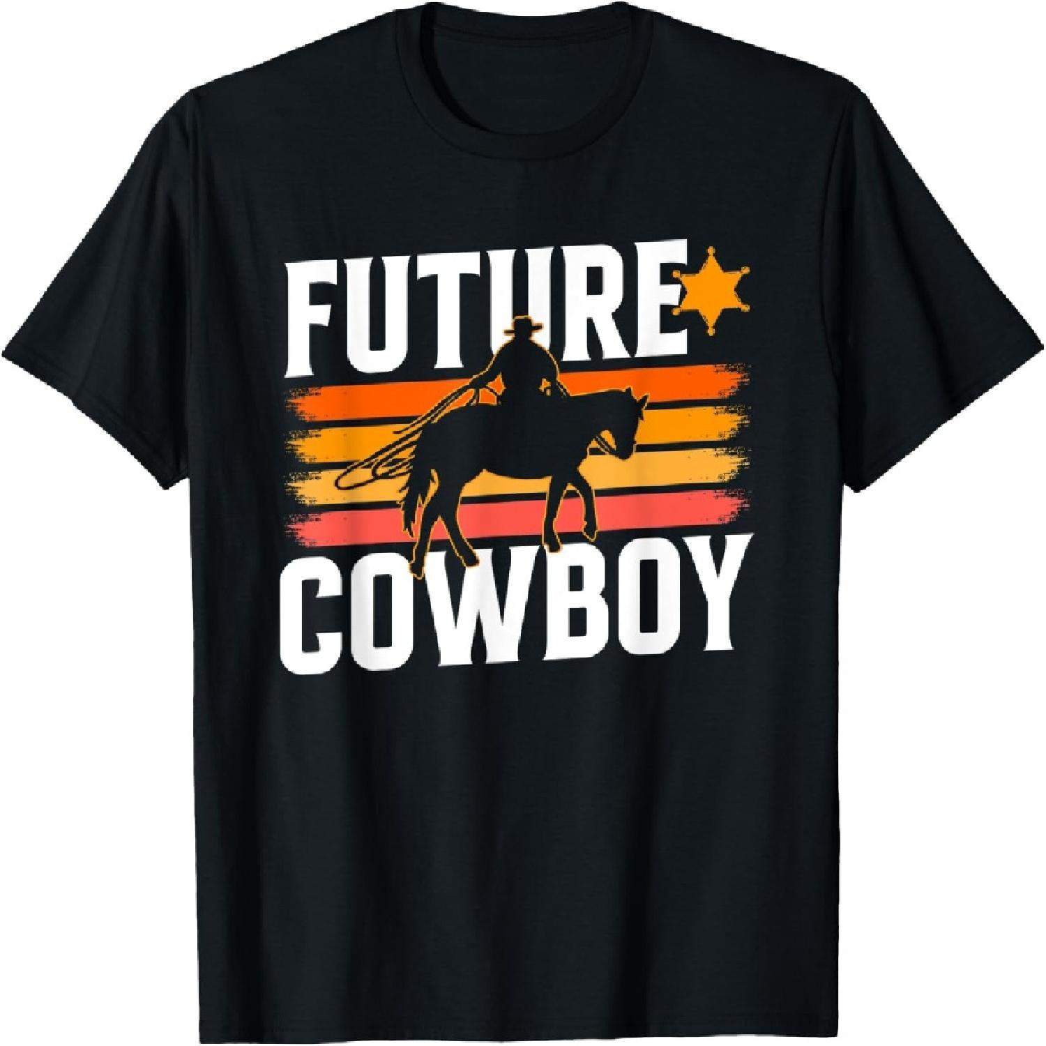 Future Cowboy Texas Sayings Cute Cowboys T-Shirt S