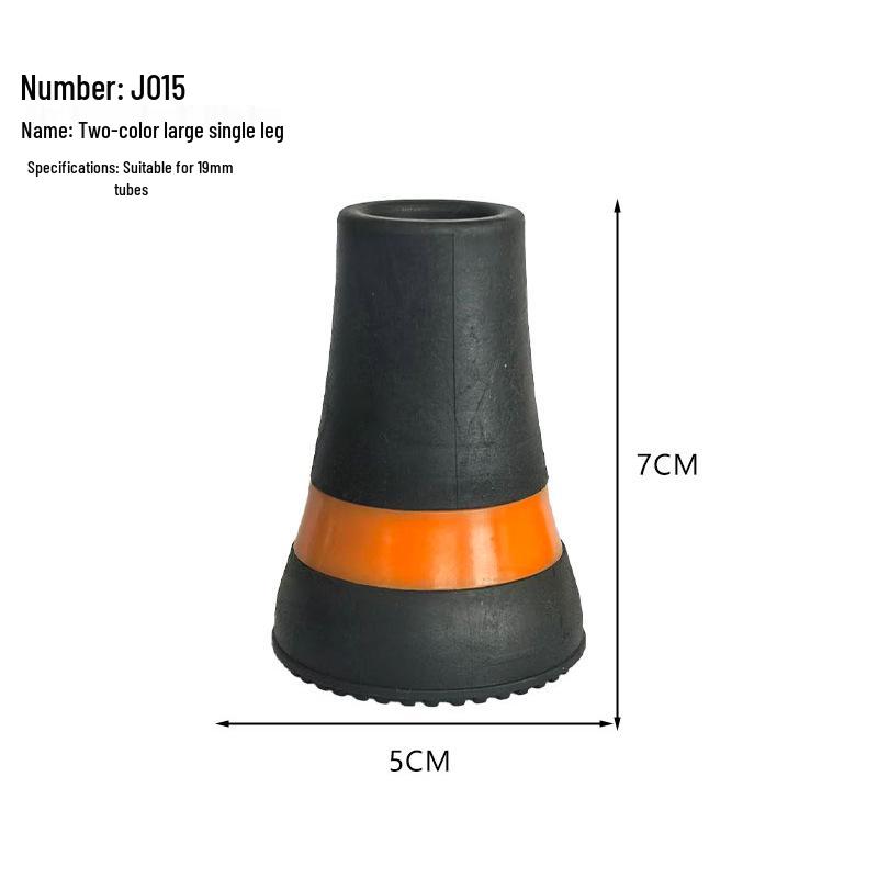 Multi-spec Anti-Slip Rubber Cane Tip for Elderly Walking Sticks - Tripod & Quadruped Foot Covers