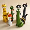 Cross-Border Creative Cat Flower Vase: Fun Eccentric Resin Ornament for Living Room Desktop.