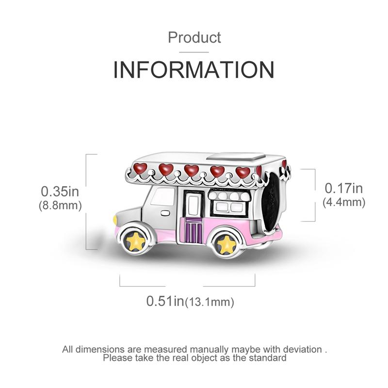 Original Charms Copper Cute Heart-Shaped Stars Rv Beads Fit Charms Plata Bracelets For Women Jewelry Making Gifts