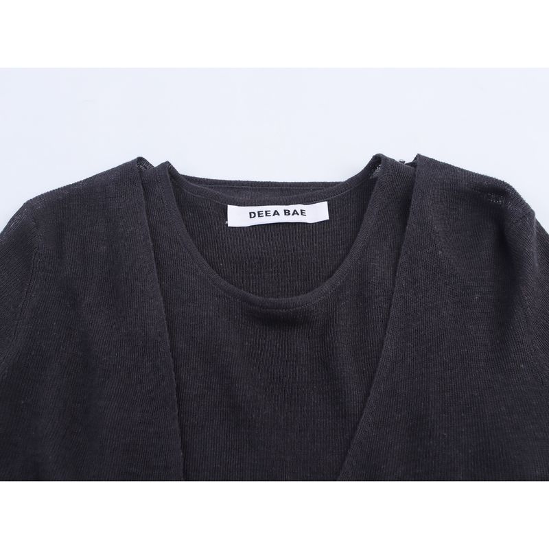 Zbzr Autumn New Women clothes European and American Style Fashion Wear More Knit Vest Cardigan Outerwear Top 2893173