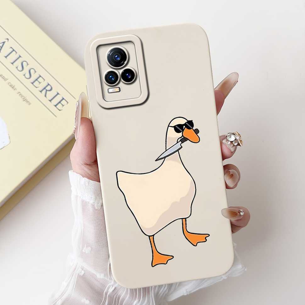 For Vivo V21e 4G V2061 6.44" Case Fashion Painting Soft Silicone TPU Cover For Vivo Y73 2021 V2059 Luxury Flower Cat Phone Cases