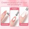Nail Wand Double-headed Magnet Rod Wide Light Glass Beads Cat's Eye Strong Magnetic Stone Multi-functional Wand Magnet.