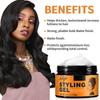 Hair Gel Moisturizing Styling Broken Hair Finishing Strong Styling Hair Gel Jelly Glue