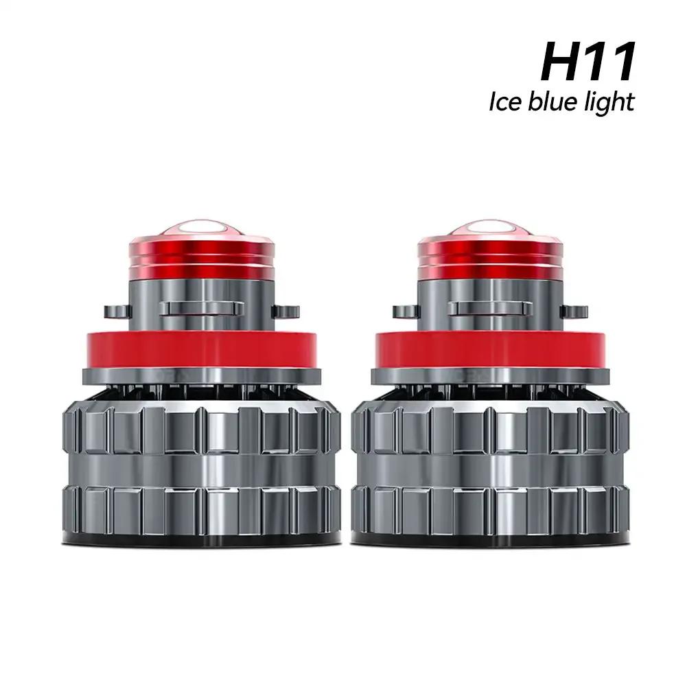 

2Pcs 3600LM Car Fog Light Bulb 6000K High Bright White Convex Lens LED Fog Lamp Lens For DC12V H7 H11 H8 H9 9005 HB3 9006