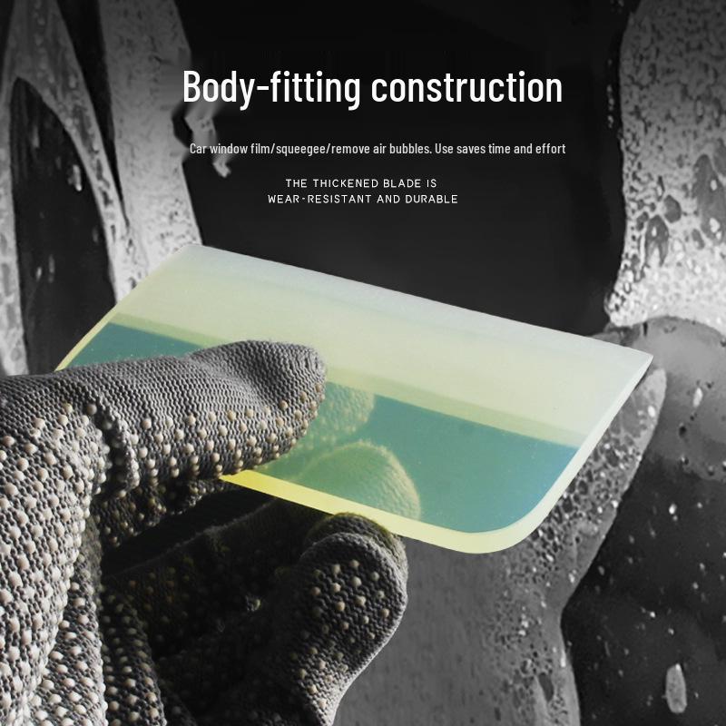 TPU Transparent Film Squeegee for Car Covers, Concave and Convex Surfaces, Soft Ox Tendon Scraper Blade