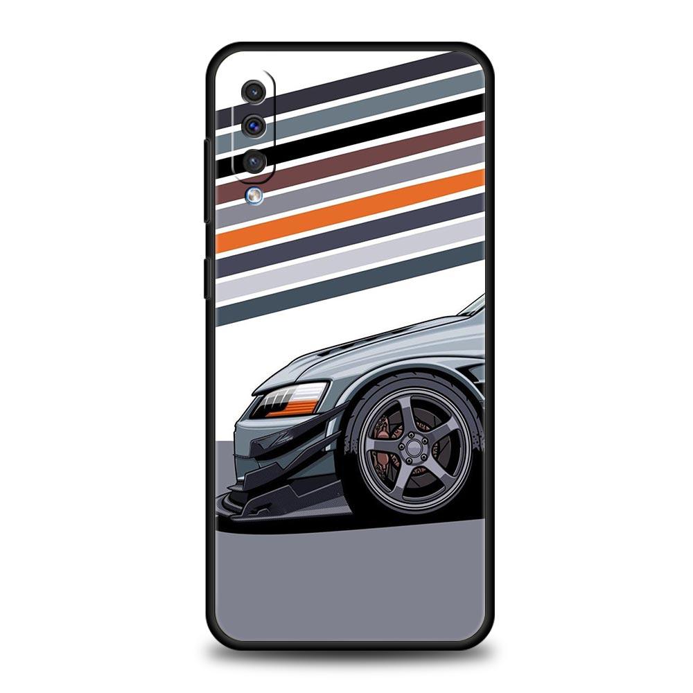 Japan JDM Sports Cars Phone Case For Samsung A54 A52 A24 A14 A50 A70 A10 A40 A20S A20E A06 A12 A22 A34 A42 A32 5G A04s A16 Cover