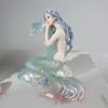 Raffinata Statuetta Sirena Corallo Onda Marina in Resina Ornamento Artigianale per Casa Auto Decorazione Regalo Ragazze Bambini Festival