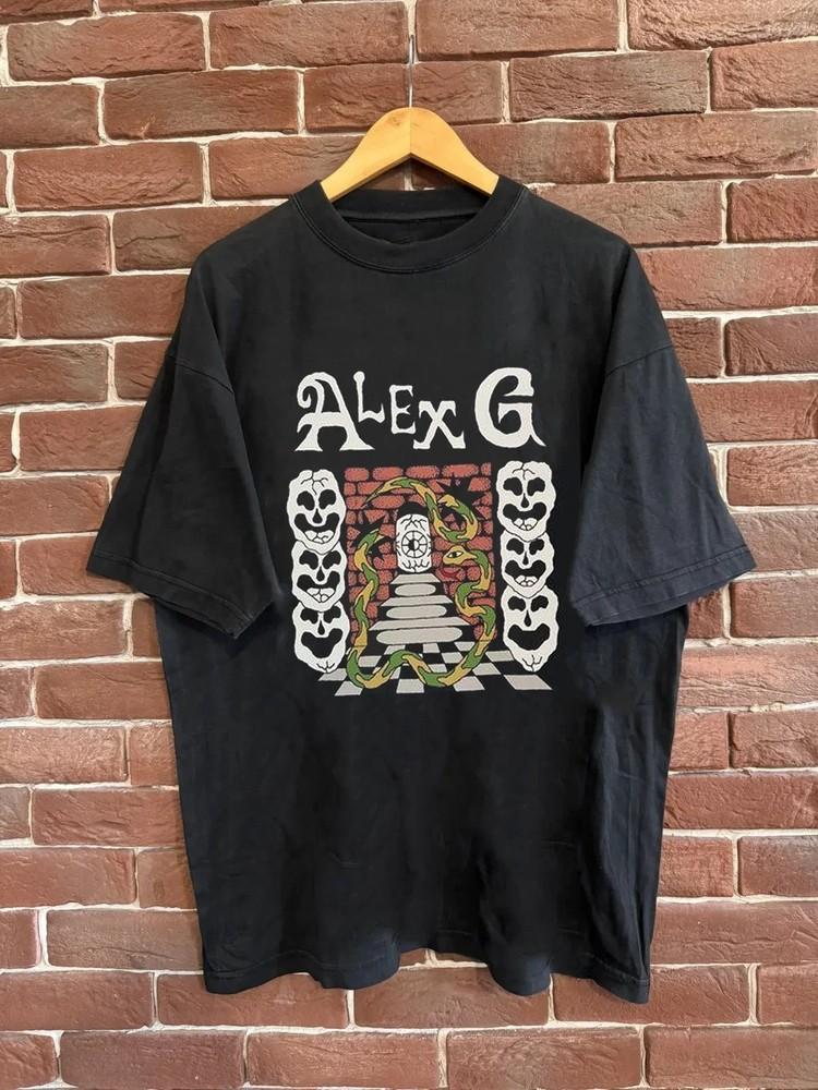Новая редкая черная футболка с коротким рукавом Alex G, смешная, унисекс, размеры S-5XL, BT1995 XXXL
