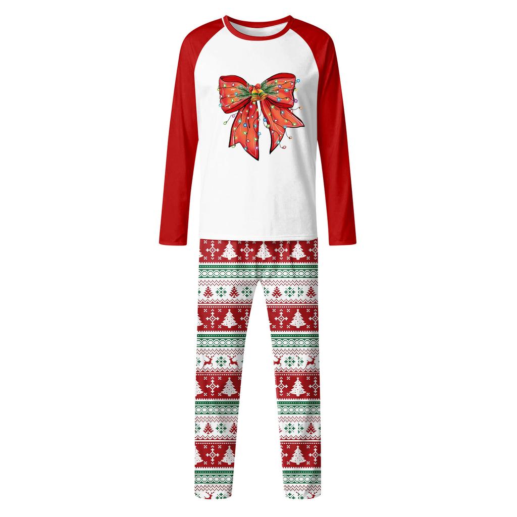 Christmas Day  Prints Family Matching Long Sleeve Tops+Pants Set Family Matching Sets