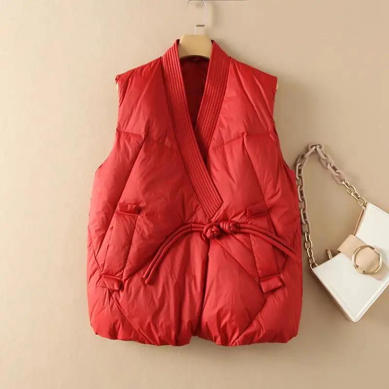 Winter Coat Cropped Vest Jackets For Women Fashion Sleeveless Puffer Waistcoat Street Style Vests Black Khaki Outwear