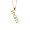 Jewelry MOM Necklace Aesthetic Gift for Mother's Day Creative Zircon Letter Clavicle Chain  Overlay