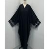 F428 Foreign Trade Cross-border E-COMMERCE Dubai Arabic Embroidery Embroidered Robe Fashion Outer Wear Abaya Robe in Stock