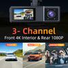 Оновлена 4K відеореєстратор M550 Pro | Вбудований 5,8 ГГц WiFi, ADAS, Нічне бачення, Моніторинг паркування | Сумісність із задньою камерою