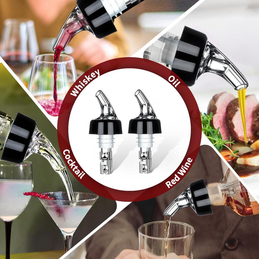 30ml Automatic Measured Bottle Pourer Quick Shot Spirit Measure Bartender Pourer Drinks Wine Cocktail Dispenser Home Bar Tools