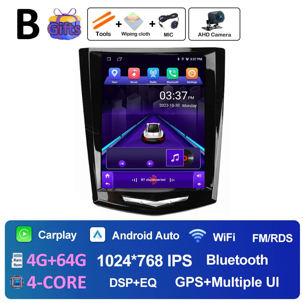 For Cadillac ATS XTS CTS SRX 2013 2014 2015 2016 DSP Stereo Wireless Carplay Android Auto 2.5D Touch Screen Head Unit No 2 din