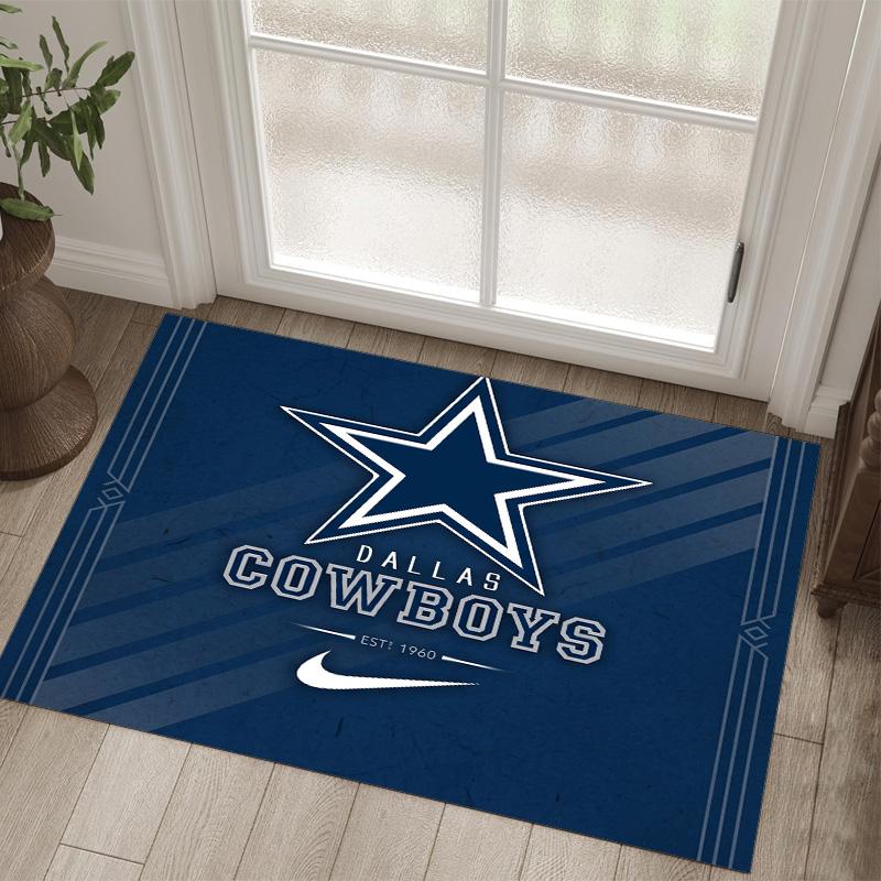 Tappeto in velluto di cristallo design Dallas Cowboys Accogliente Non?Tappeto Stampato Antiscivolo per Camera da Letto Soggiorno Ingresso