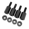 4 pièces Rehausseurs de siège 1,5 pouce Facile à installer 1,5 à 2,0 pouces Élévateurs de siège Supports pour Maverick X3 Toutes années Noir