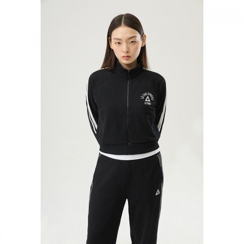Le Coq Sportif [30  Off] Women S Sunday Piping Tracktop Blk   Qq122lft22 WHT white/95 L