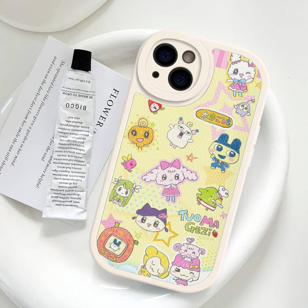 Classic T-Tamagotchi Phone Cover For iPhone 16 15 14 13 12 11 Pro Max Plus Leather Soft Case