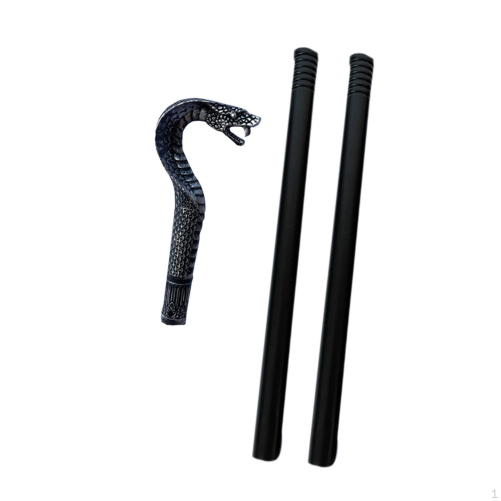 

Хэллоуин Змеиный Посох Змеиная Голова Ходьба Карнавал Косплей 81cm Silver