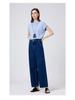 MBB Women's High-Waisted Wide-Leg Jeans with U-Shaped Back Pocket - Non-Elastic Slimming Fit, Spring 2025 Collection