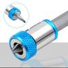 Light Blue Magnetic Ring for Screwdriver Bits - Universal Steel Sleeve