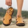 Sewing Sandals Men Retro Comfortable Casual Breathable Hollow Out Slippers Soft Bottom Large Size Shoes Sandalias Hombre Verano