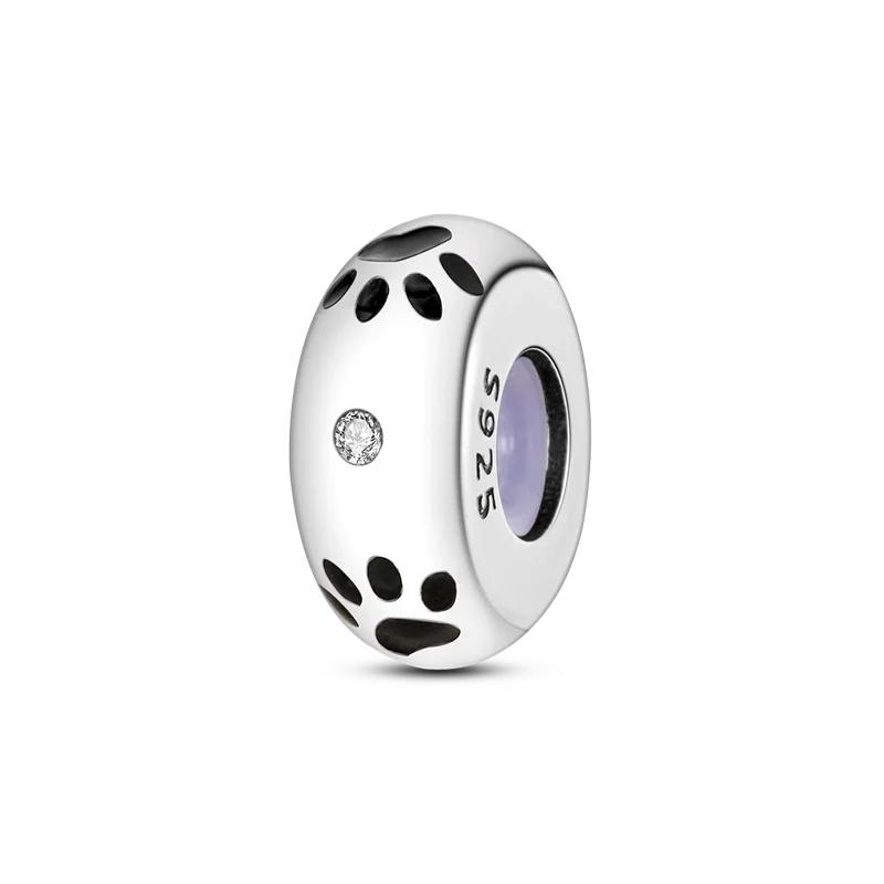 925 Silver Animal Charms Beads for DIY Bracelet Lovely Dog Cat Pendants Jewelry for Women