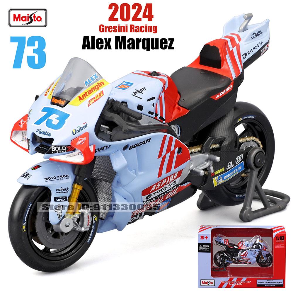 Maisto 1:18 2024 Ducati Lenovo Team #1 Bagnaia Champion Driver Moto GP Racing Casting Alloy Motorcycle Model Collection Gift Toy
