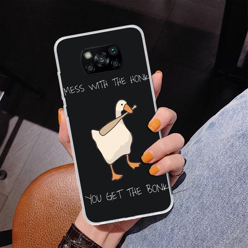 

Cartoon Duck Goose Game Phnoe Case for Xiaomi Poco X5 X6 X7 Pro X4 Gt F7 Ultra M8 M7 Redmi 15C 15 13C 13 12C 12 Unique Cover Coq Redmi 10C