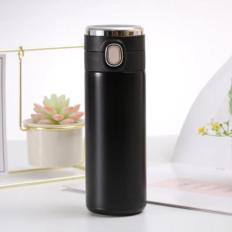 Enkel rostfri snäpplock ärtmugg bärbar lås vakuumisolerad mugg vattenmugg