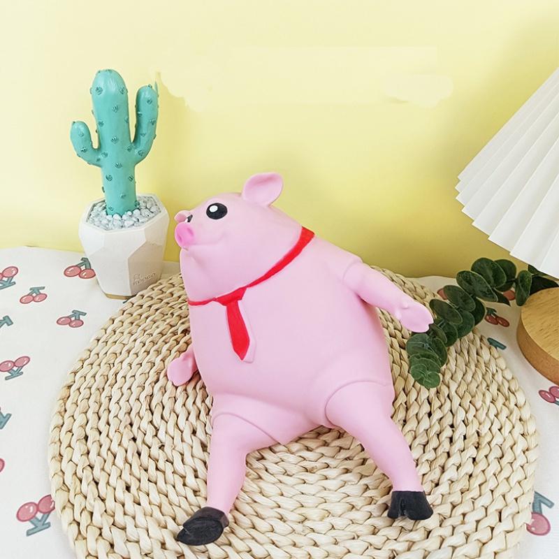 Cute And Stretchy Tpr Piggy Toy With Memory Sand For Sensory Play